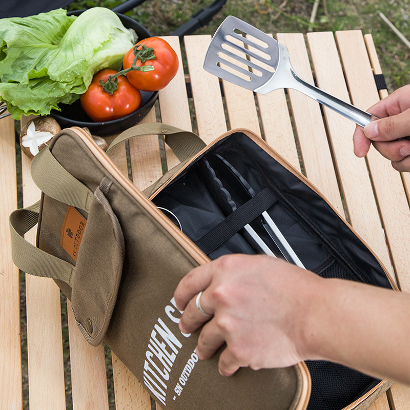 Camping Outdoor Cooking Set - طقم أدوات طهي للتخييم مكون من