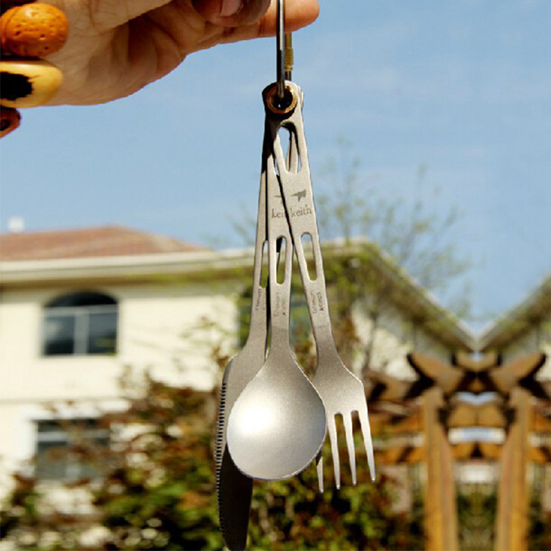 Camping Cooking Kit - كيث-طقم أدوات طهي من التيتانيوم مع