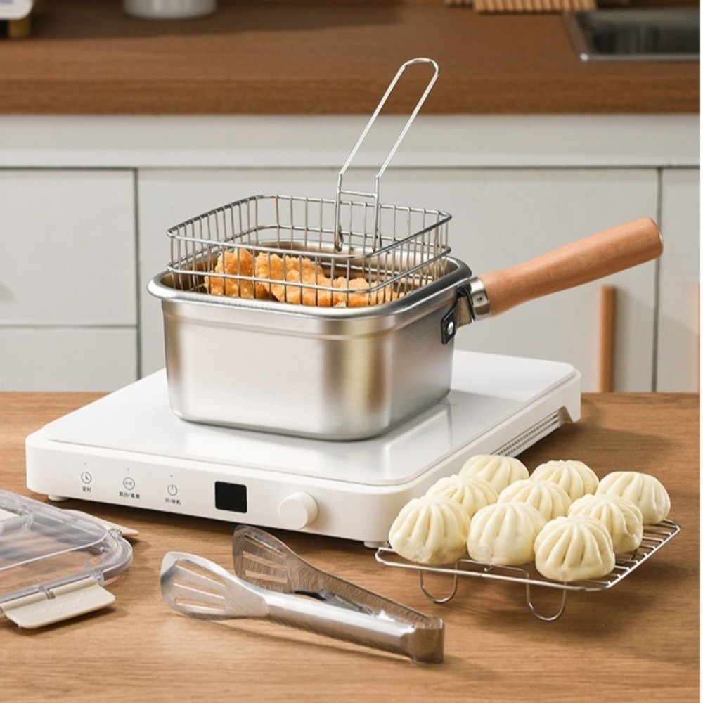 Camping Cooking Set Non Stick - مقلاة محمولة من الفولاذ المقاوم للصدأ