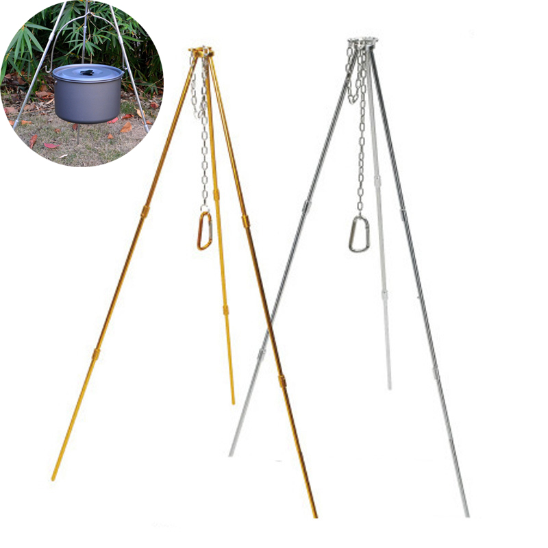 Camping Cooking Pot Tripod - حامل ثلاثي للتخييم في الهواء الطلق،