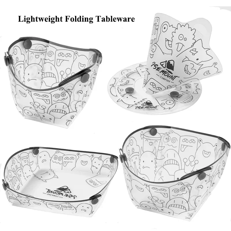 Camping Cooking Disc - متعددة الأغراض للطي أدوات المائدة ،