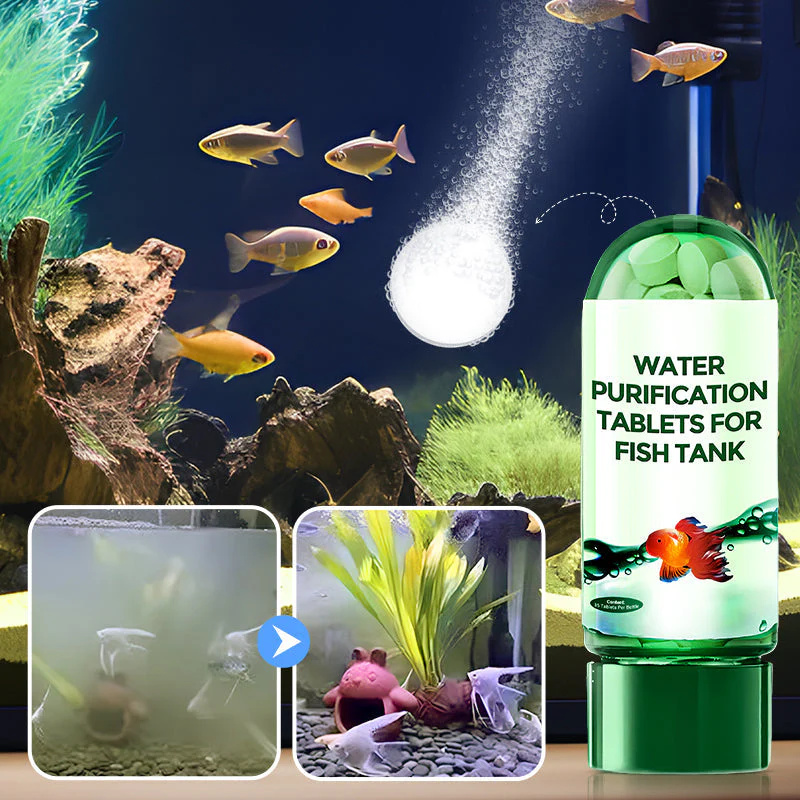 Water Purification Tablet - أقراص تنقية مياه أحواض السمك صديقة