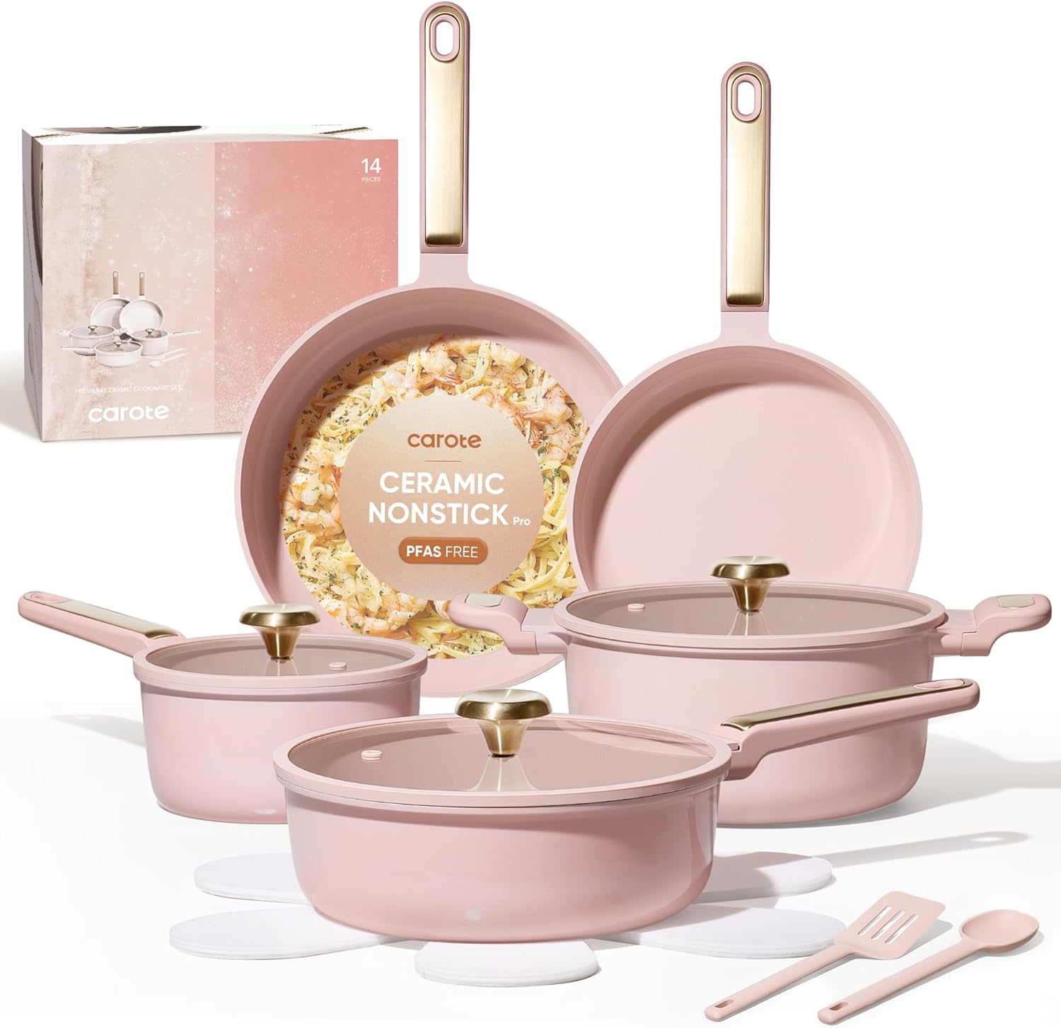Camping Cooking Set Non Stick - طقم أواني طهي سيراميك غير لاصق،