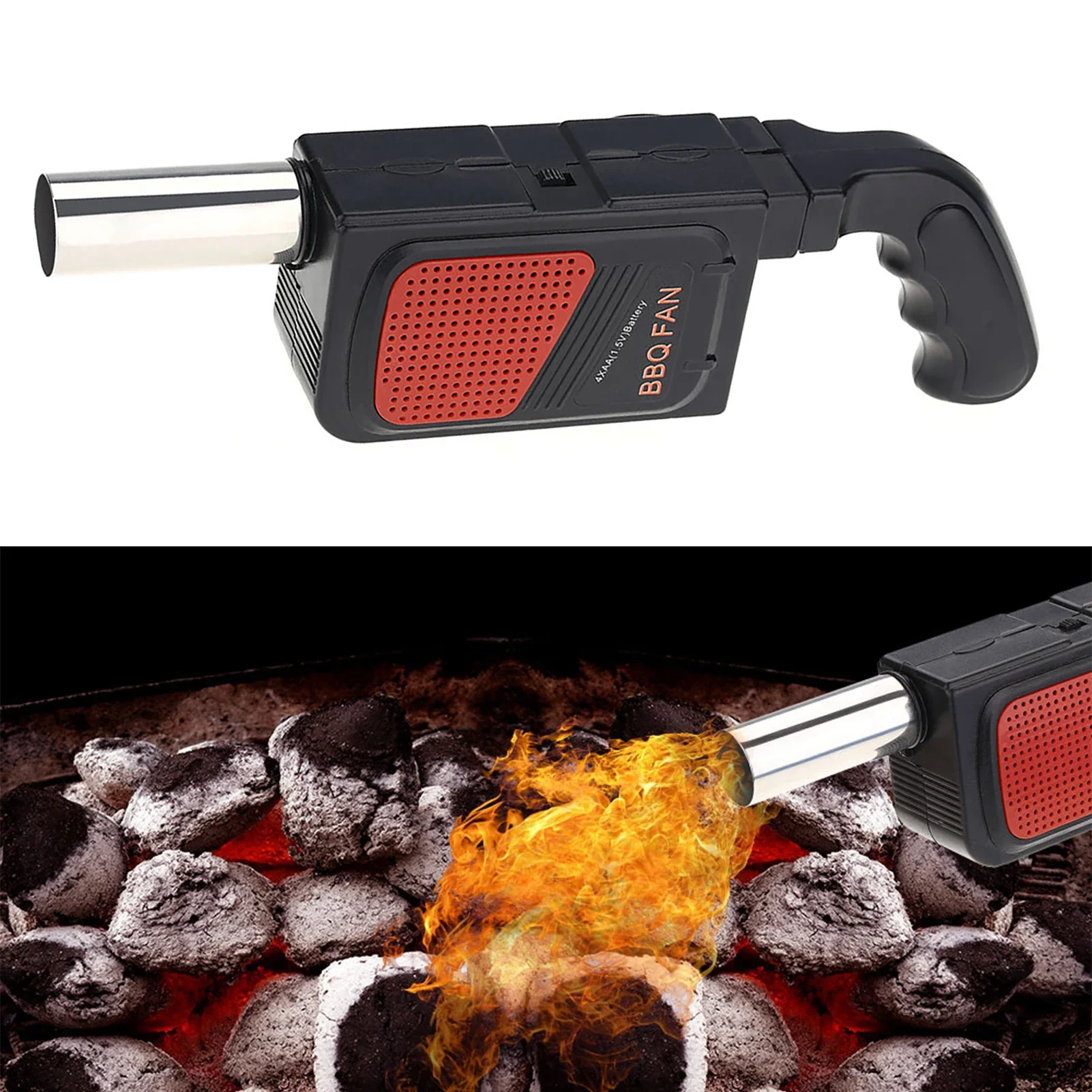 Camping Cooking Equipment - مروحة شواء كهربائية محمولة باليد للاستخدام