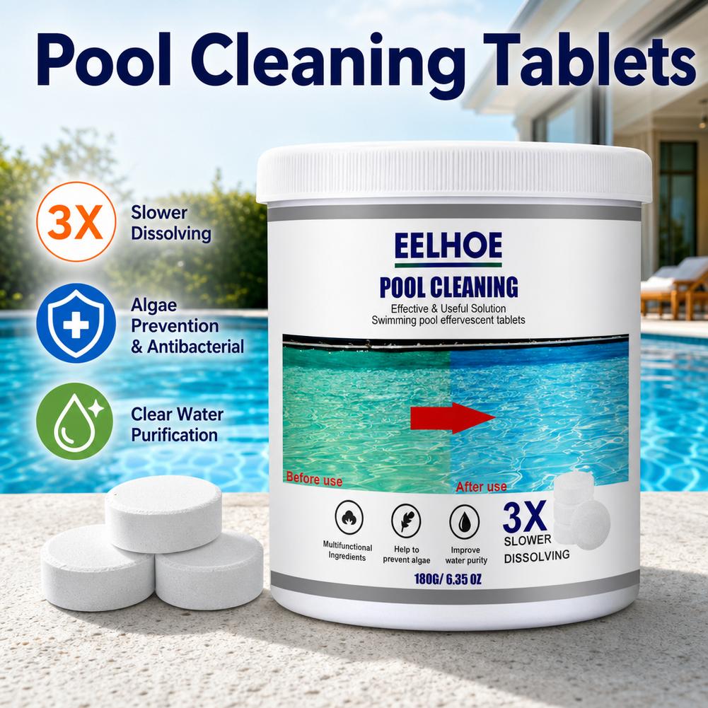 Water Purification Tablet - أقراص تنظيف فوارة لحمامات السباحة لتنقية
