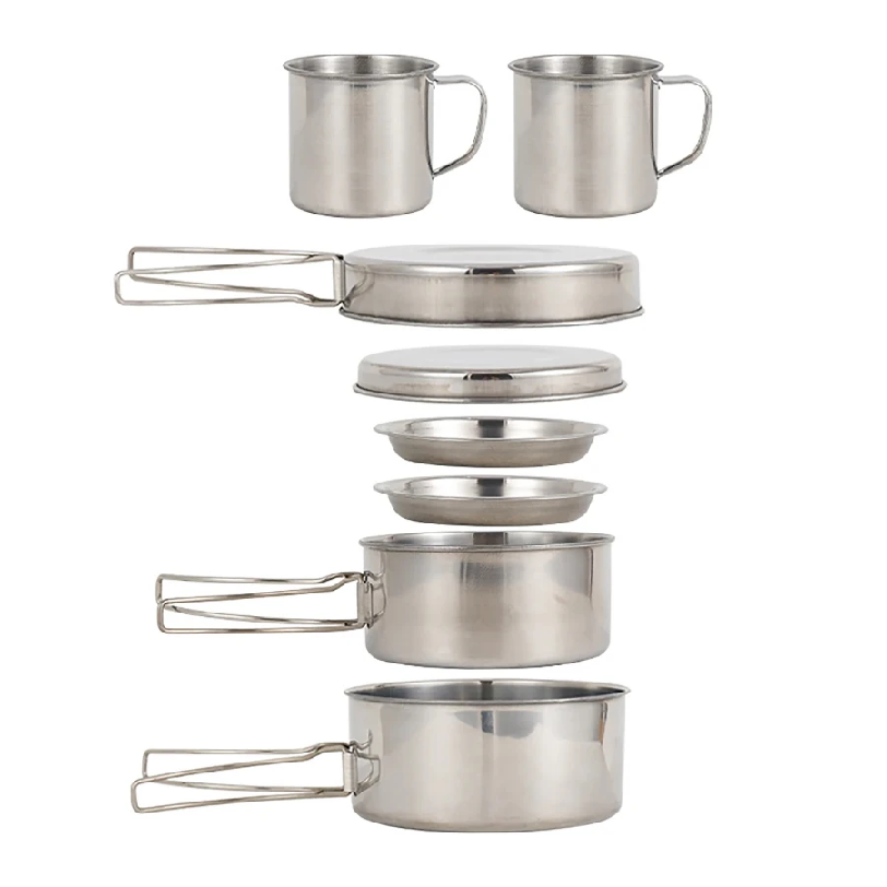 طقم أواني طهي للتخييم مكون من  - مراجعة Camping Cooking Kits وسعره