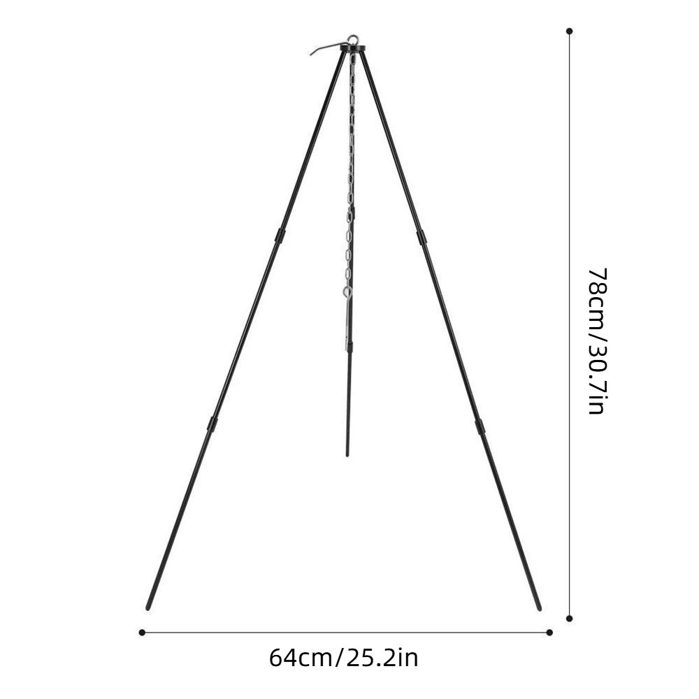 حامل ثلاثي القوائم محمول للتخي - مراجعة Camping Cooking Pot Tripod وسعره