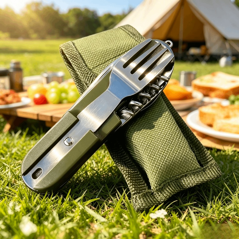 طقم أدوات مائدة للتخييم من الف - مراجعة Camping Cooking And Cutlery Set وسعره