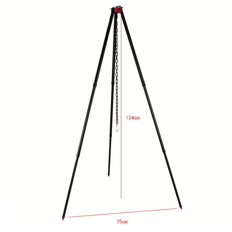 في الهواء الطلق كبير النار ترا - مراجعة Camping Cooking Pot Tripod وسعره