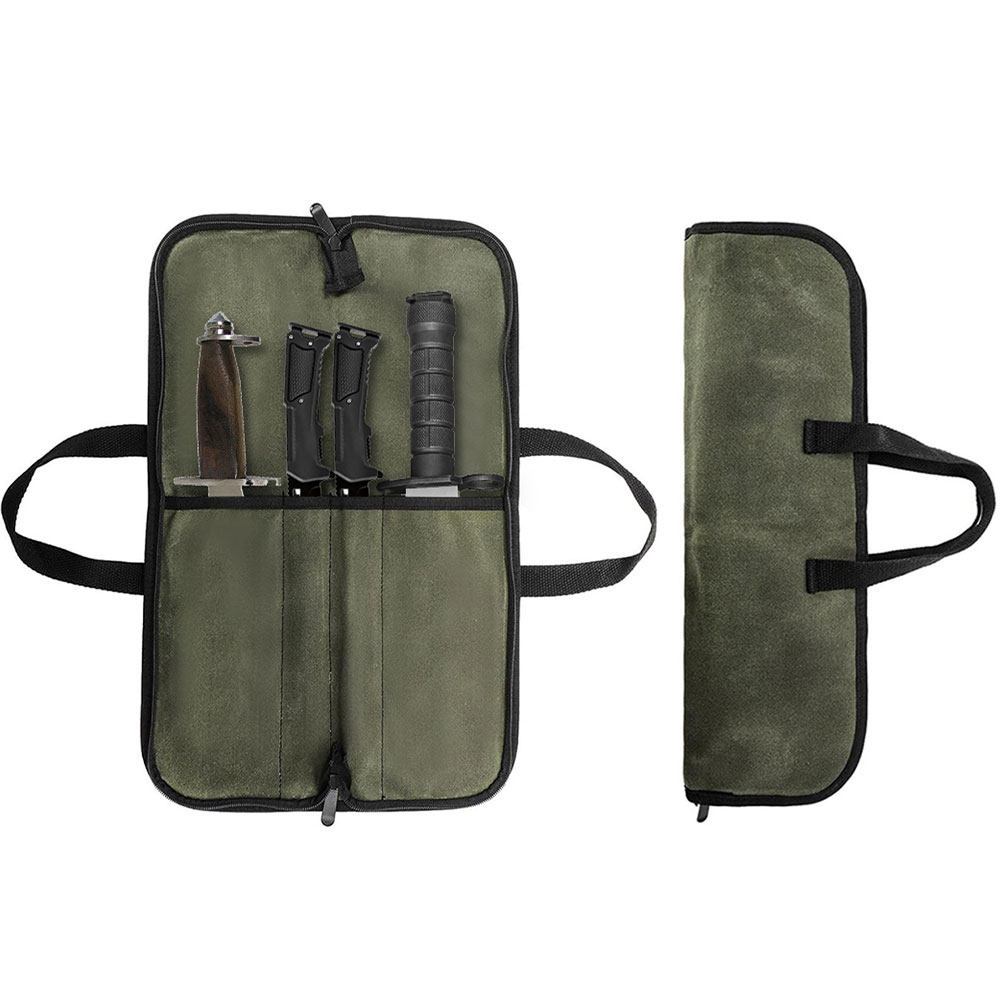 حقيبة لف السكاكين من القماش ال - مراجعة Camping Cooking Bag وسعره