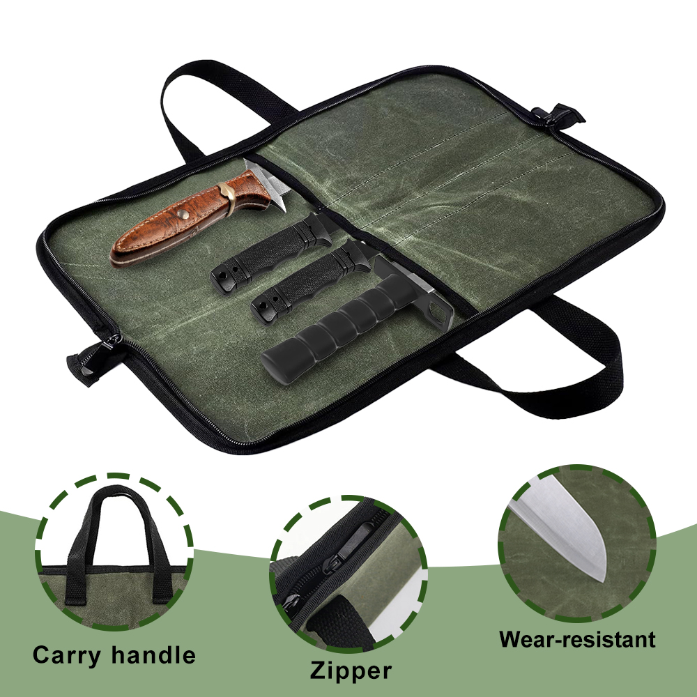 حقيبة لف السكاكين من القماش ال - مراجعة Camping Cooking Bag وسعره