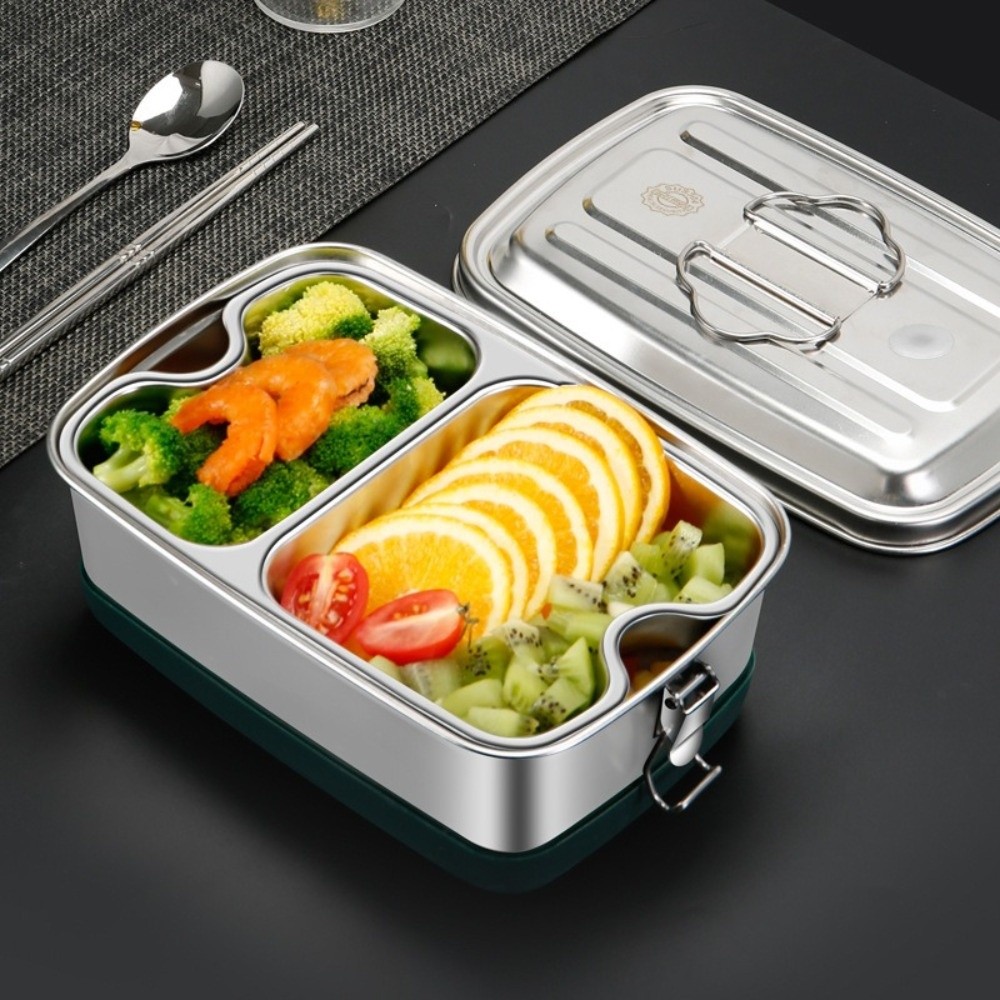 طبقة مزدوجة صندوق غداء من الفو - مراجعة Camping Cooking Equipment وسعره