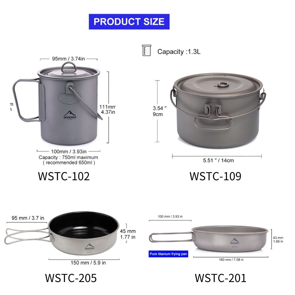 أدوات طاولة تخييم واسعة من الت - مراجعة Camping Cooking Kits وسعره