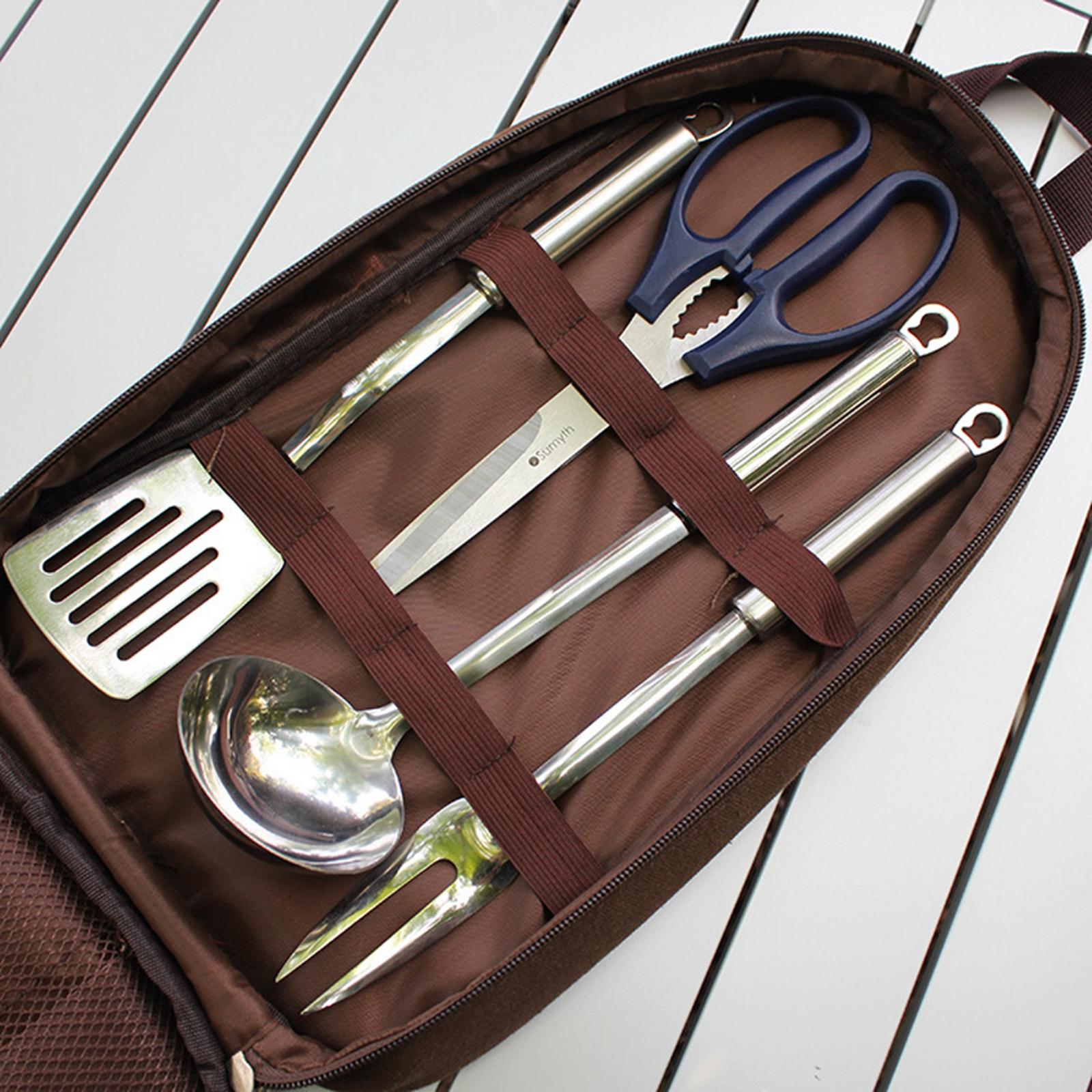 7 قطعة التخييم أواني المطبخ مج - مراجعة Camping Cooking Set Non Stick وسعره
