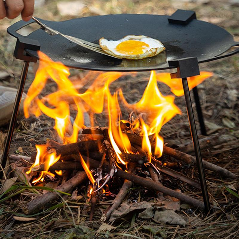 حامل ثلاثي للتخييم للطهي في ال - مراجعة Camping Cooking Pot Tripod وسعره