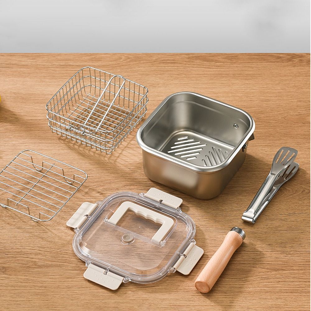 مقلاة محمولة من الفولاذ المقاو - مراجعة Camping Cooking Set Non Stick وسعره