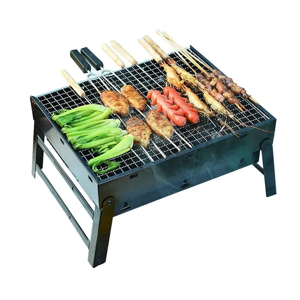 مجموعة شواية فحم محمولة قابلة  - مراجعة Camping Cooking Set Non Stick وسعره