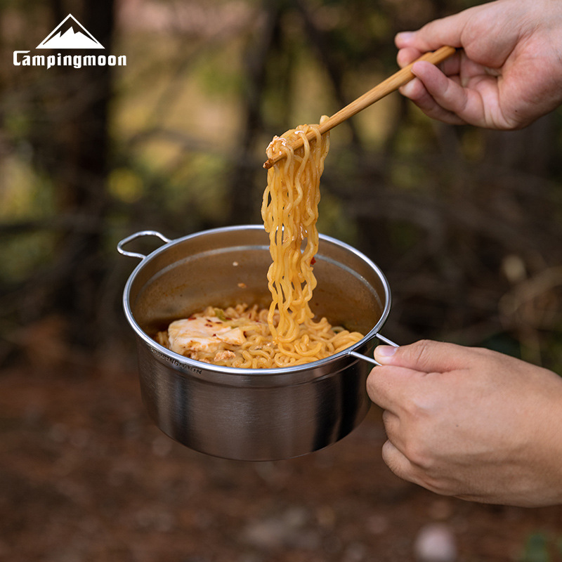 قدر الثلج من CAMPINGMOON S371، - مراجعة Camping Cooking Set Non Stick وسعره