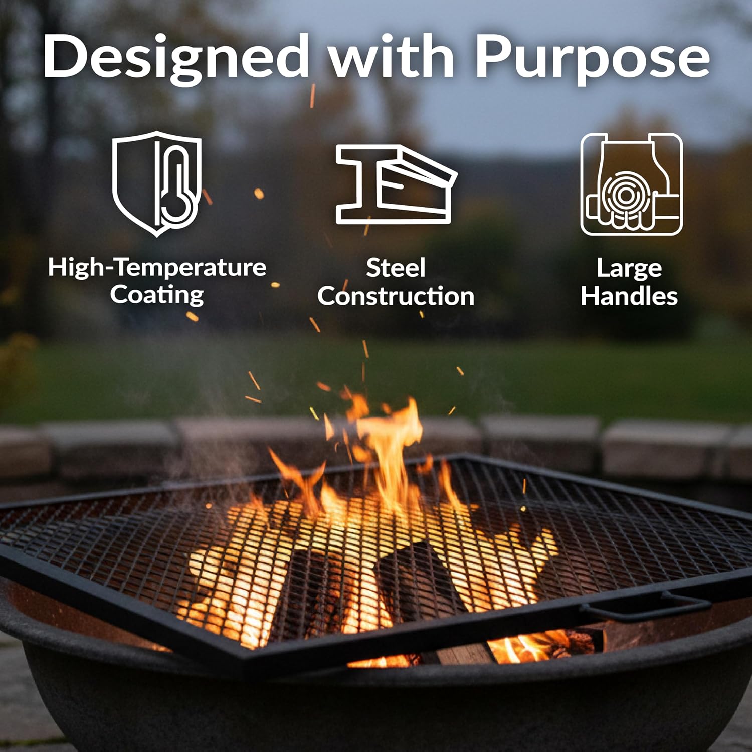 شبكة شواء فولاذية متينة مقاس 4 - مراجعة Camping Cooking Bbq وسعره
