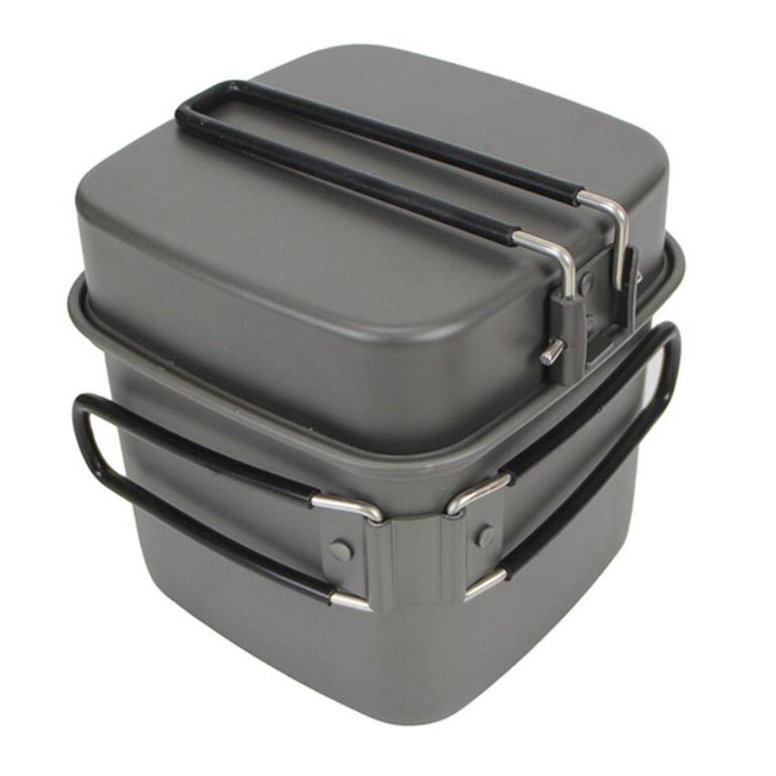 طقم أدوات طهي للتخييم، مقلاة خ - مراجعة Camping Cooking Set Non Stick وسعره