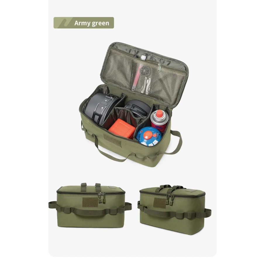 حقيبة تخزين كبيرة السعة للتخيي - مراجعة Camping Outdoor Cooking Set وسعره
