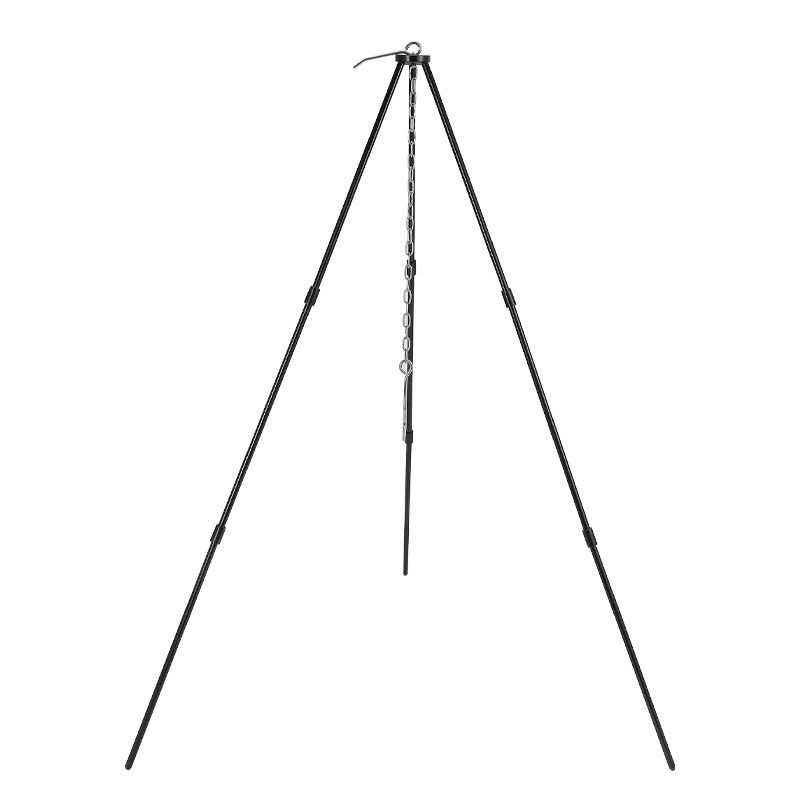 حامل ثلاثي القوائم محمول للطهي - مراجعة Camping Cooking Pot Tripod وسعره