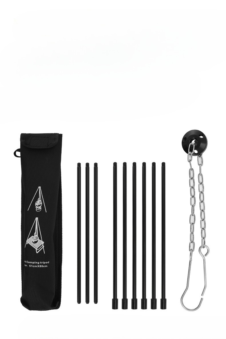 حامل ثلاثي القوائم محمول للطهي - مراجعة Camping Cooking Pot Tripod وسعره