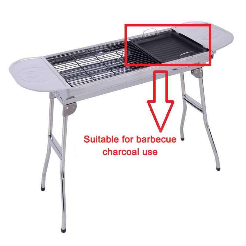 مقلاة شواء مربعة سميكة للاستخد - مراجعة Camping Cooking Equipment وسعره