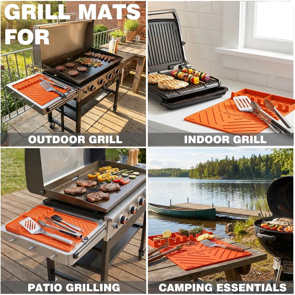 حصائر شواء سيليكون أو ملحقات ا - مراجعة Camping Cooking Bbq وسعره
