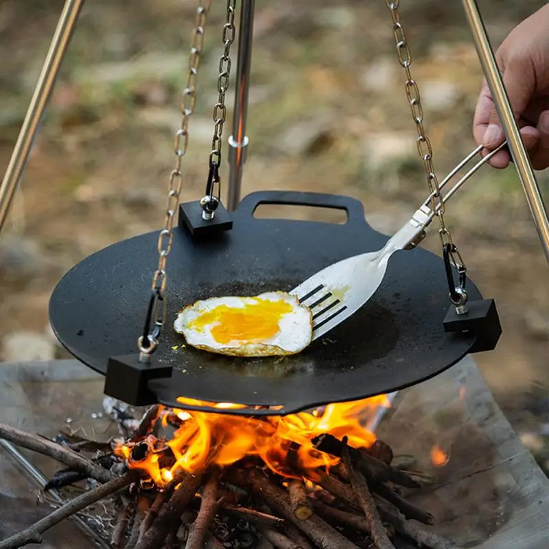 حامل ثلاثي القوائم من الألومني - مراجعة Camping Cooking Pot Tripod وسعره