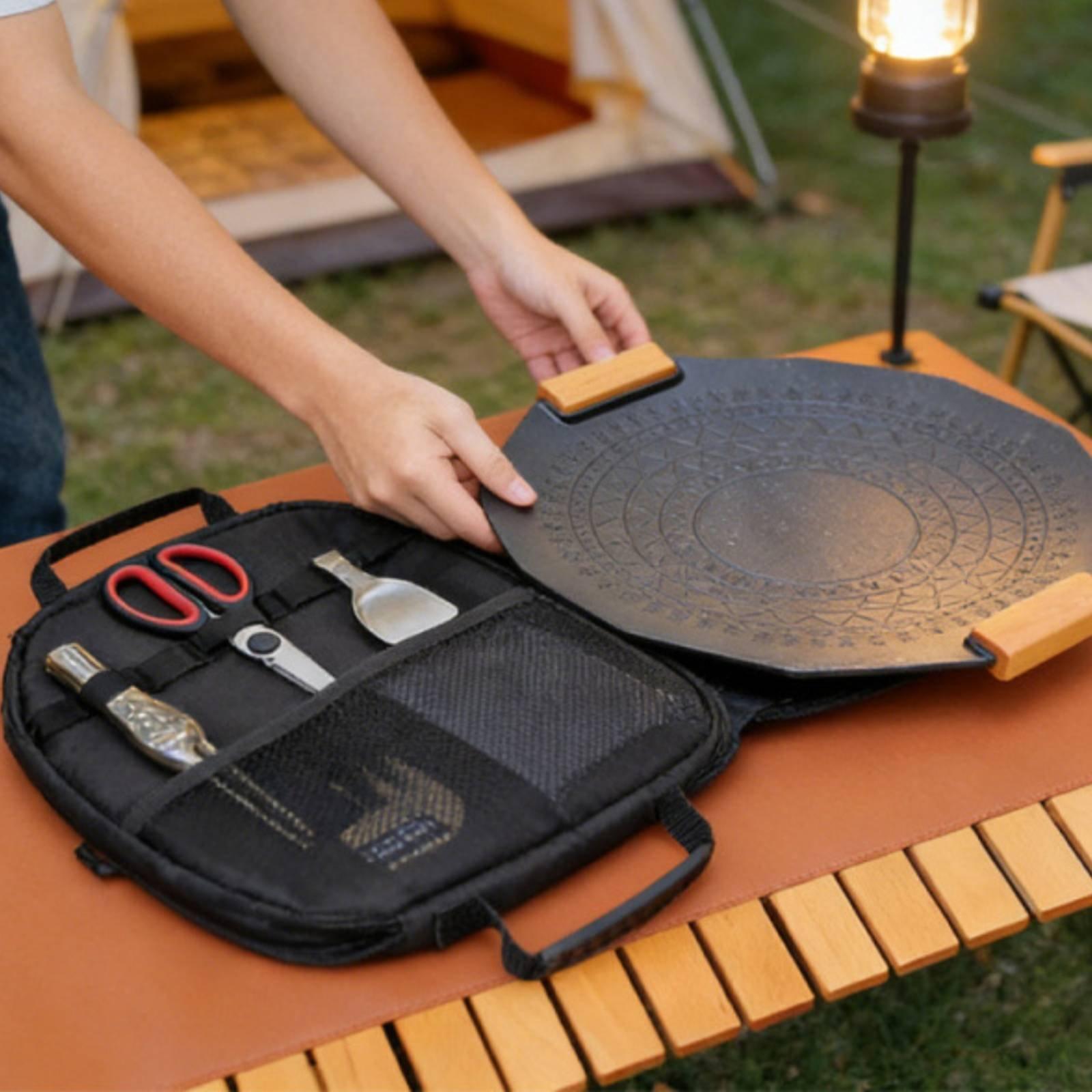 حقيبة تخزين محمولة للمقلاة، حق - مراجعة Camping Cooking Bag وسعره