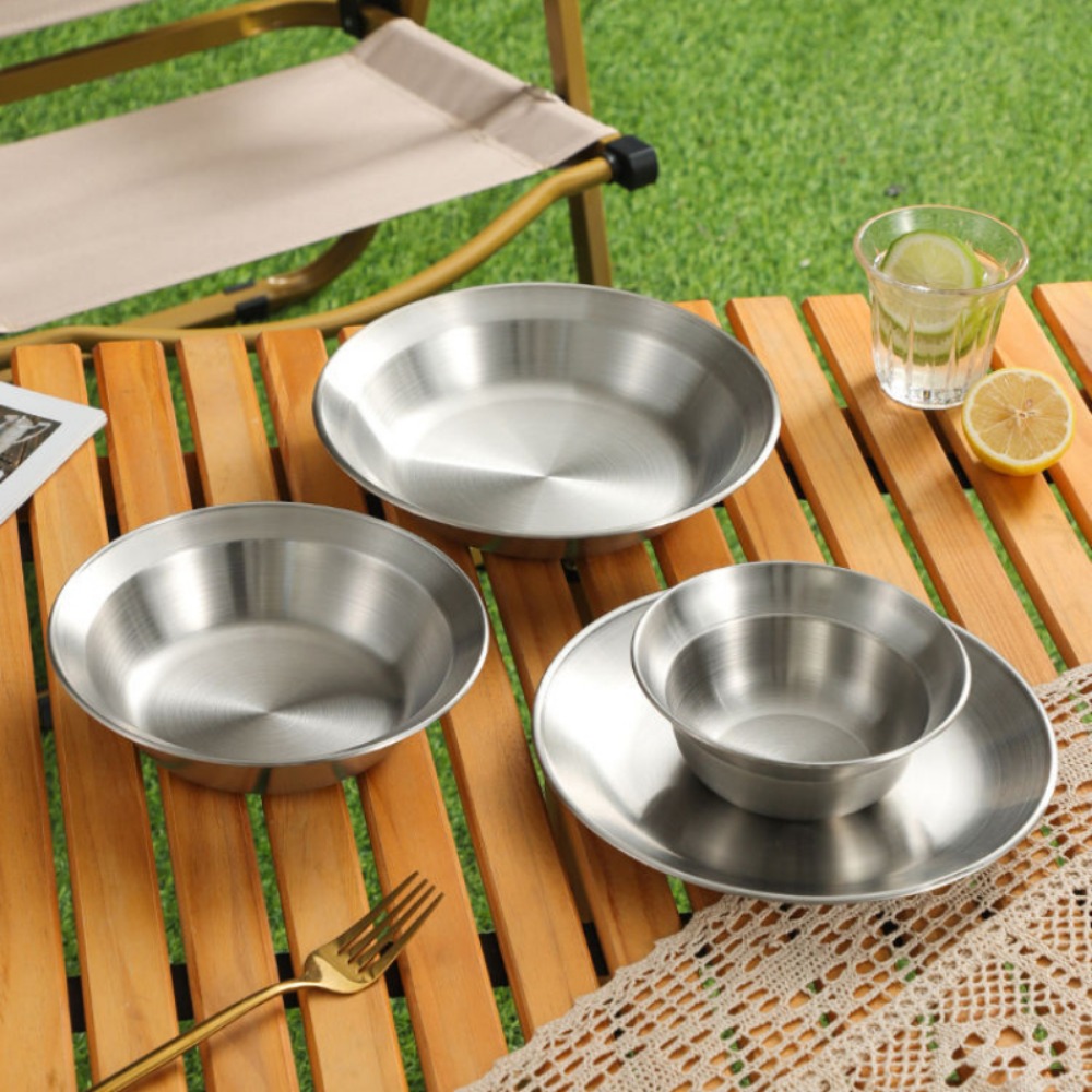 طقم أدوات مائدة من الفولاذ الم - مراجعة Camping Cooking Disc وسعره