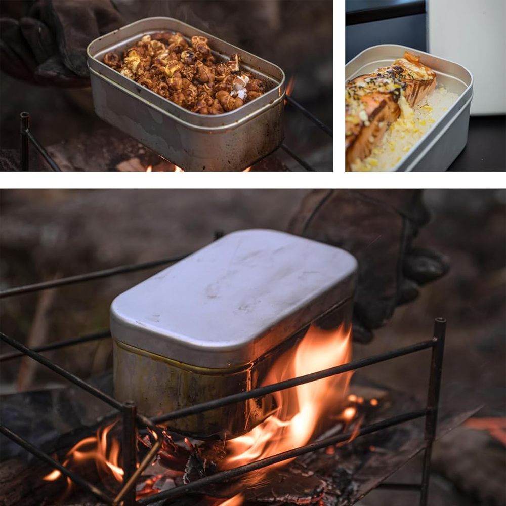 مقبض صندوق بينتو قابل للطي، حا - مراجعة Camping Outdoor Cooking Set وسعره