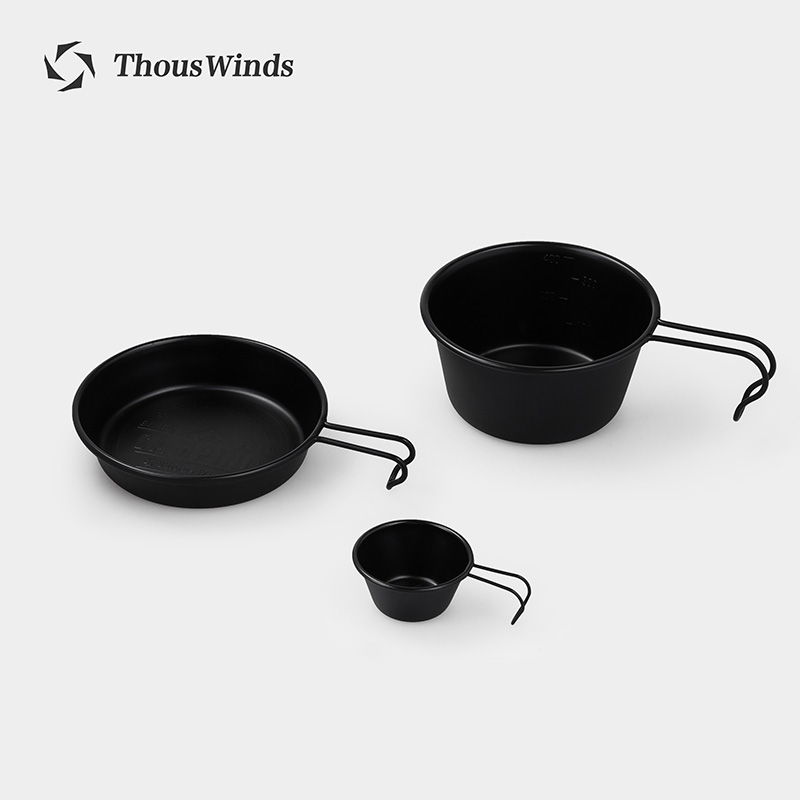 Thous wind التخييم في الهواء ا - مراجعة Camping Cooking Set Non Stick وسعره