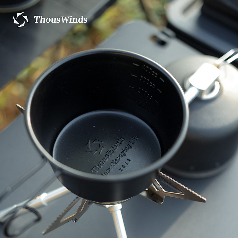Thous wind التخييم في الهواء ا - مراجعة Camping Cooking Set Non Stick وسعره