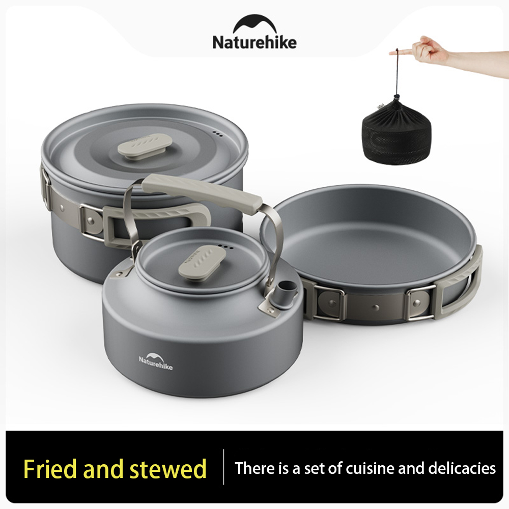 مجموعة أواني خارجية من Natureh - مراجعة Camping Outdoor Cooking Set وسعره