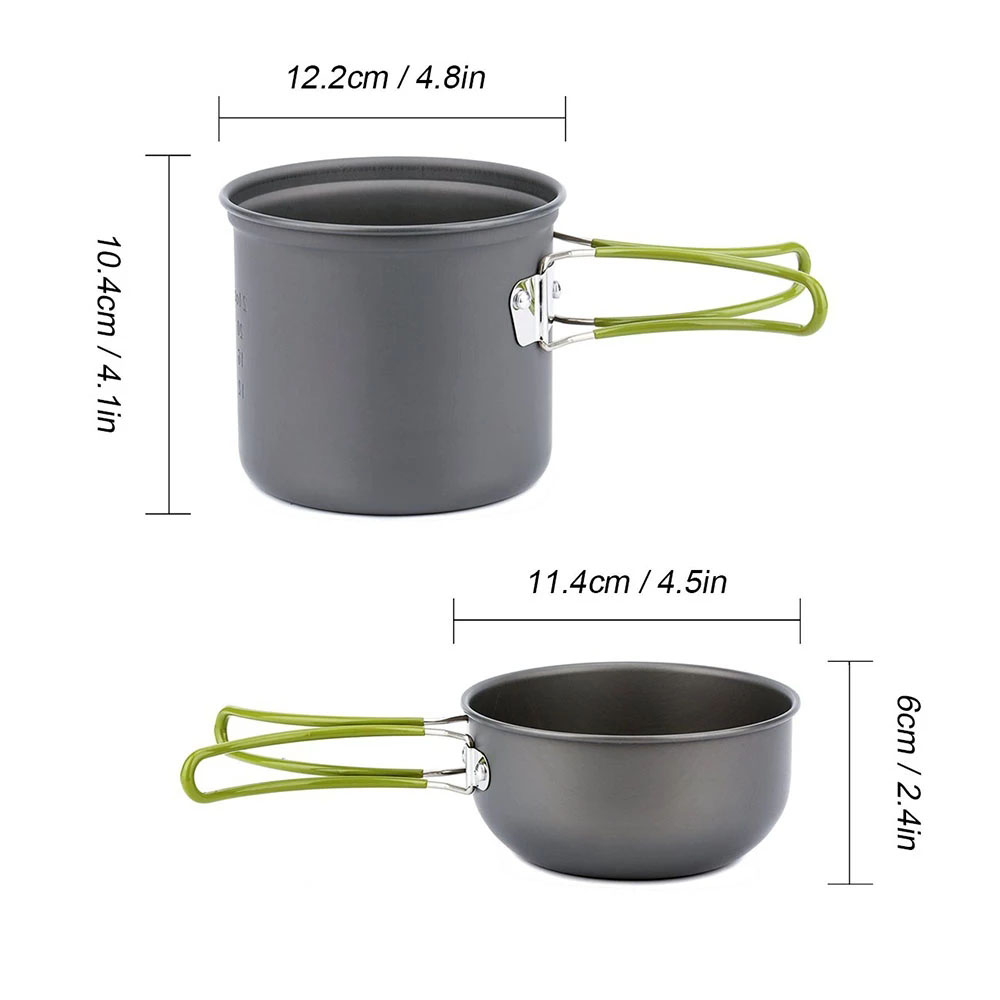 طقم أواني طهي للتخييم مع موقد  - مراجعة Camping Cooking Kits وسعره